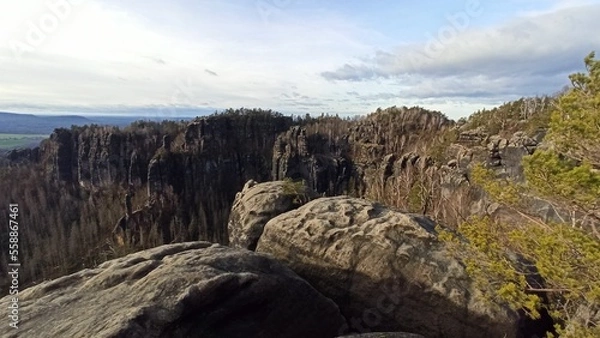 Obraz rocky mountain landscape
