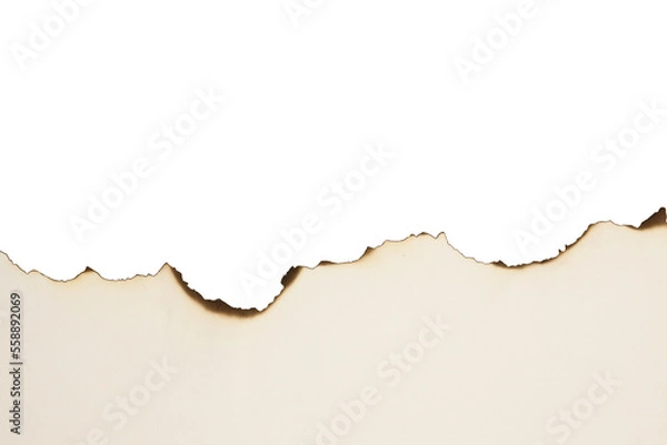 Obraz burn paper texture piece torn burned edge