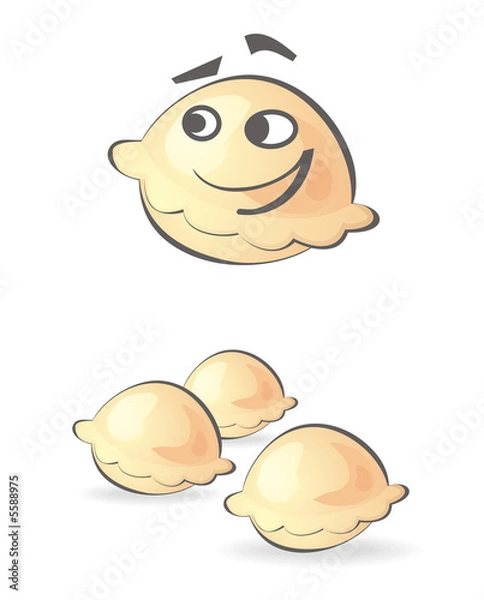 Fototapeta smiling ravioli