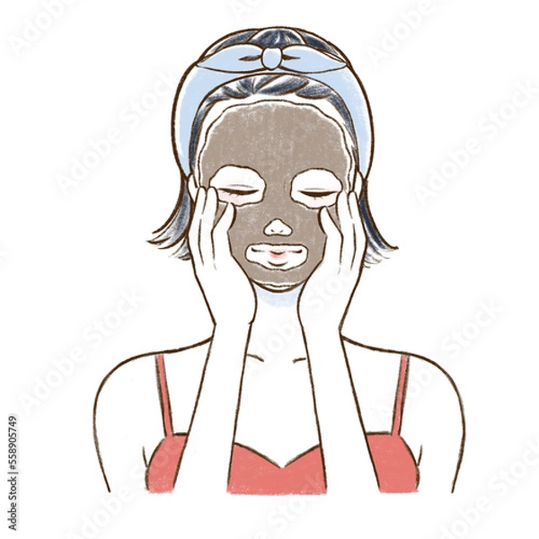 Obraz 美容パック　女性