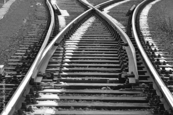 Obraz Weiche - die Entscheidung