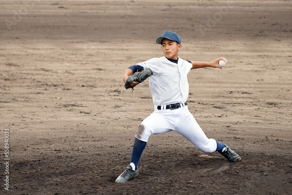 Obraz 左腕投手（中学野球）