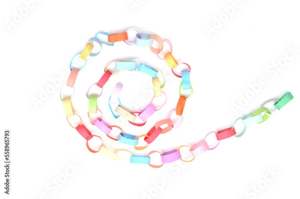 Obraz Spiral paper chains