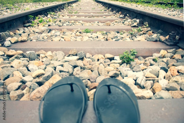 Obraz railway in the countryside