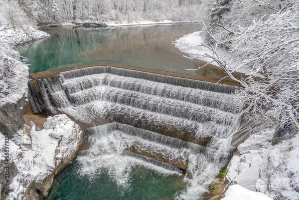 Obraz Der Lechfall im Winter