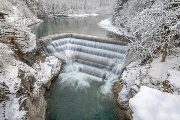 Obraz Der Lechfall im Winter