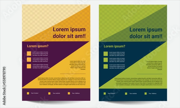 Fototapeta A4  Flyer template layout design.