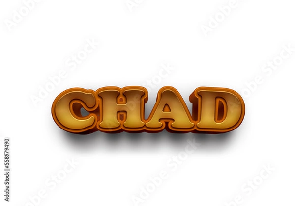 Fototapeta CHAD NAME MOCKUP