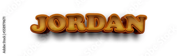 Obraz JORDAN NAME MOCKUP