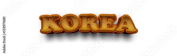 Obraz KOREA NAME MOCKUP