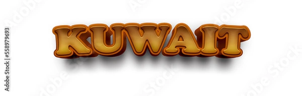 Obraz KUWAIT NAME MOCKUP