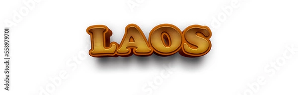 Obraz LAOS NAME MOCKUP
