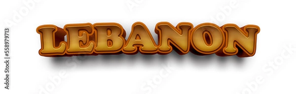 Obraz LEBANON NAME MOCKUP