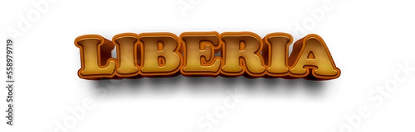 Obraz LIBERIA NAME MOCKUP