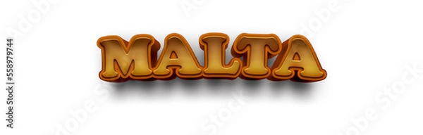 Obraz MALTA NAME MOCKUP