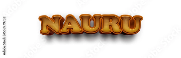 Obraz NAURU NAME MOCKUP