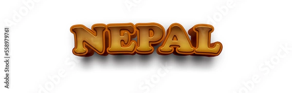 Obraz NEPAL NAME MOCKUP