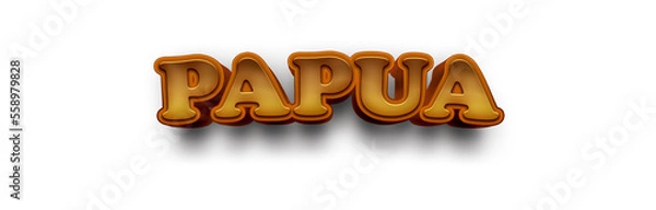 Obraz PAPUA NAME MOCKUP COUNTRY