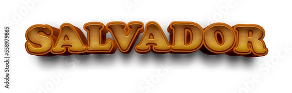 Obraz SALVADOR COUNTRY NAME MOCKUP