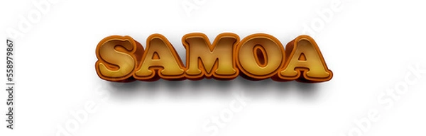 Obraz SAMOA COUNTRY NAME MOCKUP