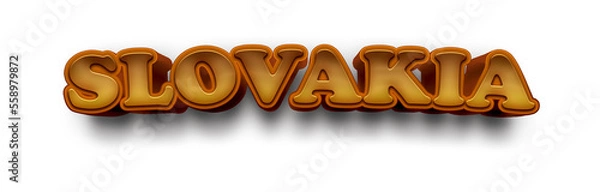 Obraz Slovakia name mockup country