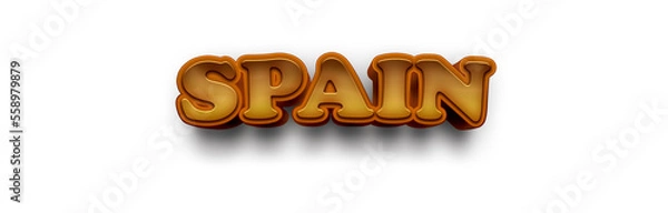Obraz SPAIN COUNTRY NAME MOCKUP