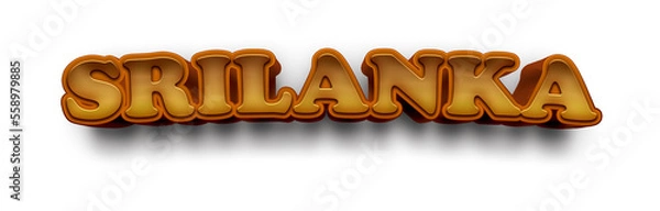 Obraz SRI LANKA COUNTRY NAME MOCKUP 