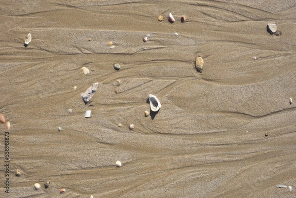 Fototapeta Background created from the sand on the beach.