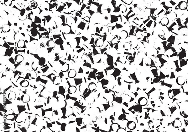 Fototapeta Rustic grunge vector texture with grain and stains. Abstract noise background. Weathered surface. Dirty and damaged. Detailed rough backdrop. Vector graphic illustration with transparent white. EPS10.