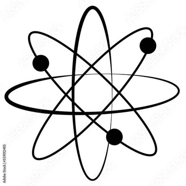 Fototapeta Retro Design Elements Atomic Shape