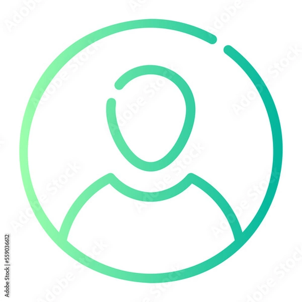 Obraz profile gradient icon