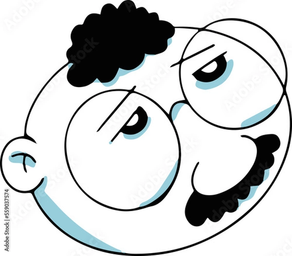 Obraz Cartoon Old Man