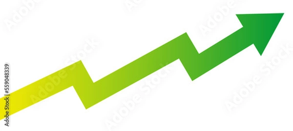 Fototapeta Target arrow business financial background design template. Investment value economy growth concept.