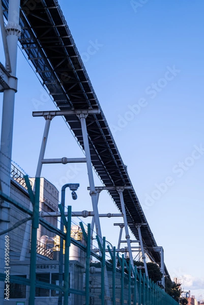 Obraz 工場地帯のコンベア