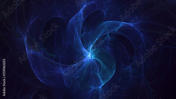 Fototapeta 3D rendering abstract colorful fractal light background