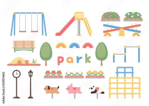 Obraz 公園の遊具セット