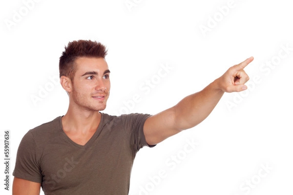 Obraz Young boy indicating something