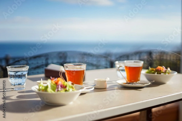 Obraz 海辺のカフェテラス