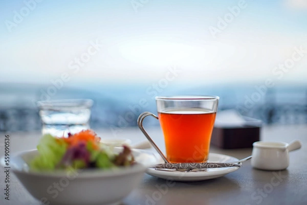 Obraz 海辺のカフェテラス