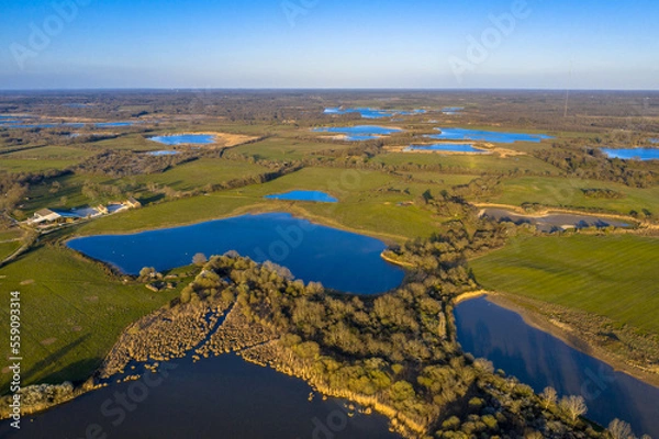 Obraz Aerial view of la Brenne