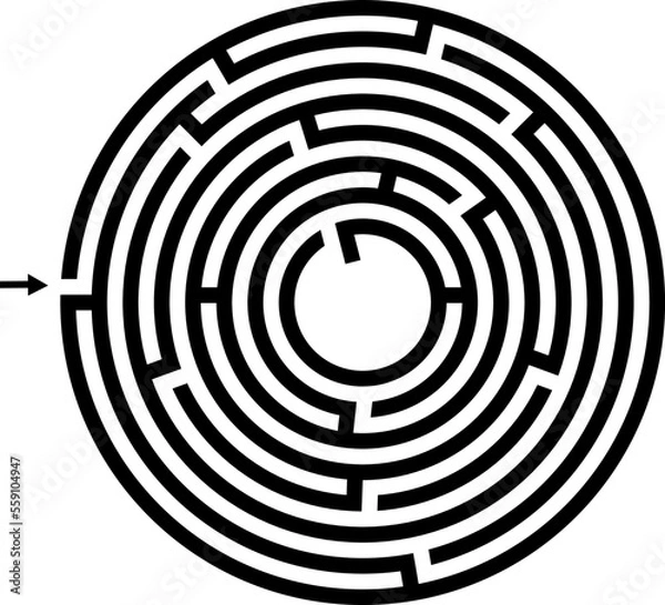 Fototapeta maze game solution