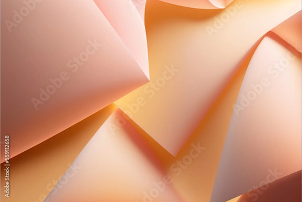 Fototapeta Elegant modern background with smooth lines, lights and 3d shading. Generative AI