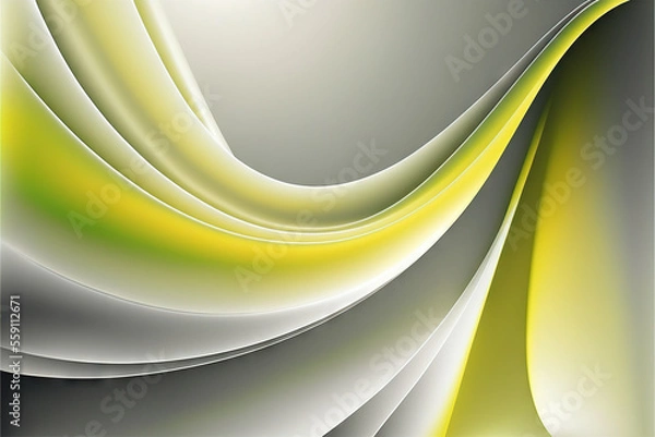 Fototapeta Elegant modern background with smooth lines, lights and 3d shading. Generative AI