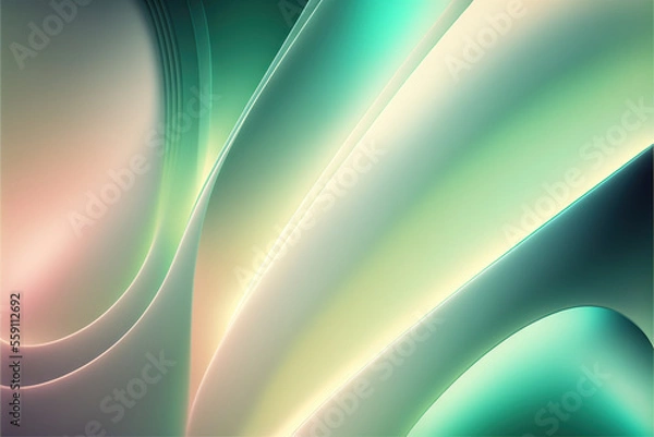 Fototapeta Elegant modern background with smooth lines, lights and 3d shading. Generative AI
