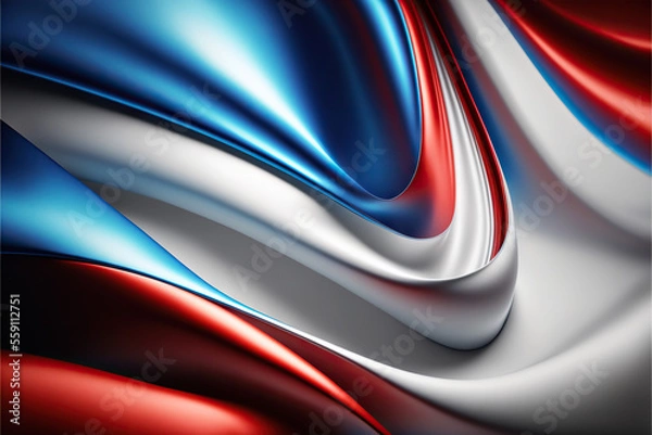 Fototapeta Elegant modern background with smooth lines, lights and 3d shading. Generative AI