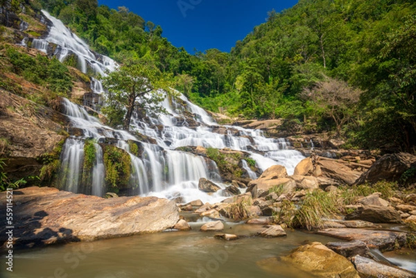 Obraz waterfall in the mountains