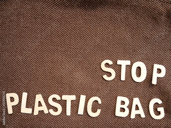 Obraz Stop plastic bag