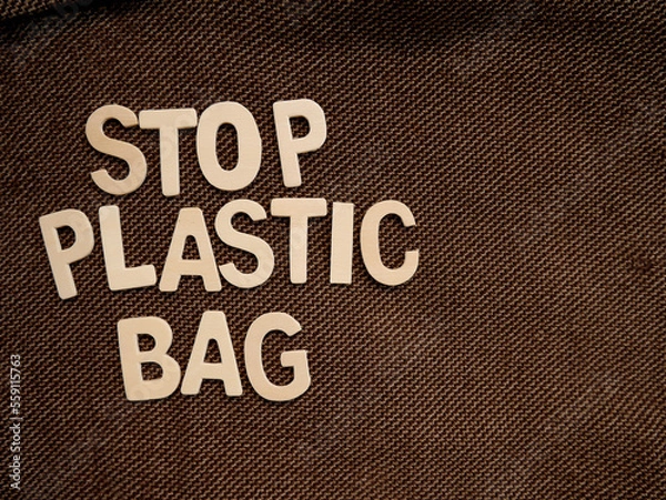 Fototapeta Stop plastic bag