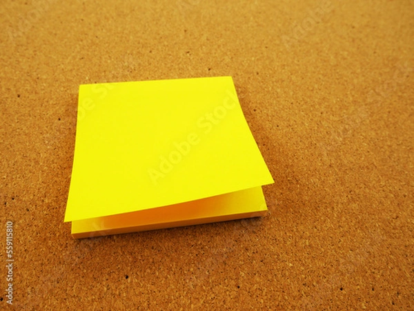 Obraz Note pad on cork board