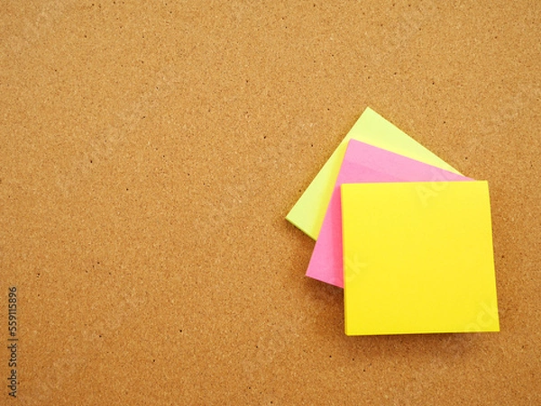 Obraz Colorful not pad on wood board with copy space